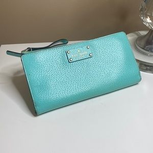 Kate Spade Turquoise Wallet Wristlet